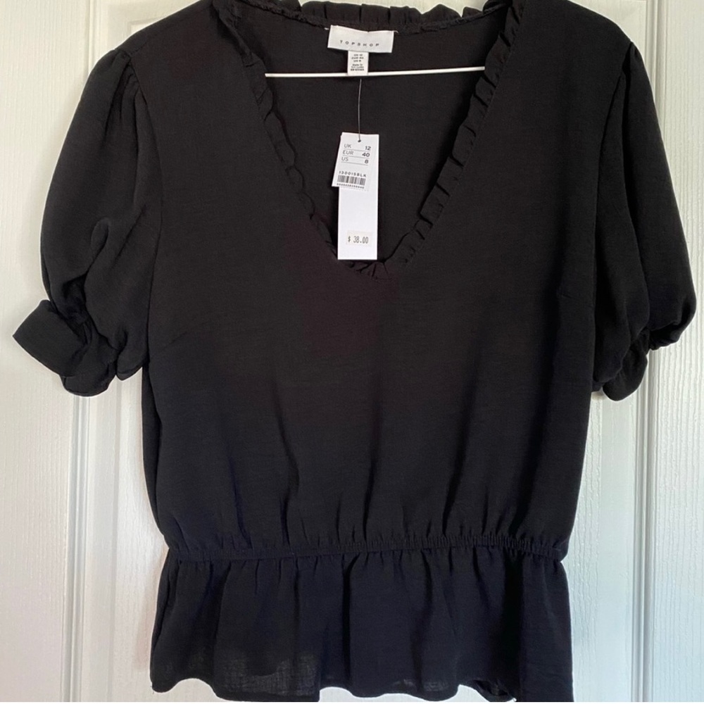 NWT TOPSHOP Peplum Blouse
